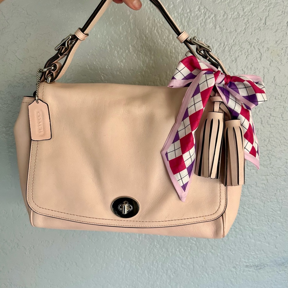 COACH LEGACY ROMY LIGHT PINK HANDBAG/SHOULDER BAG 💕 - Picture 7 of 9